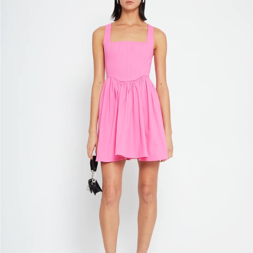 KOURT Pink Corset Style Mini Dress